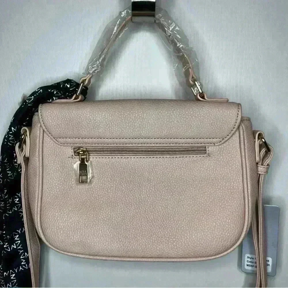 Marc New York Crossbody Handbag Purse Pebbled Leather Blush Pink NWT Chic Classy